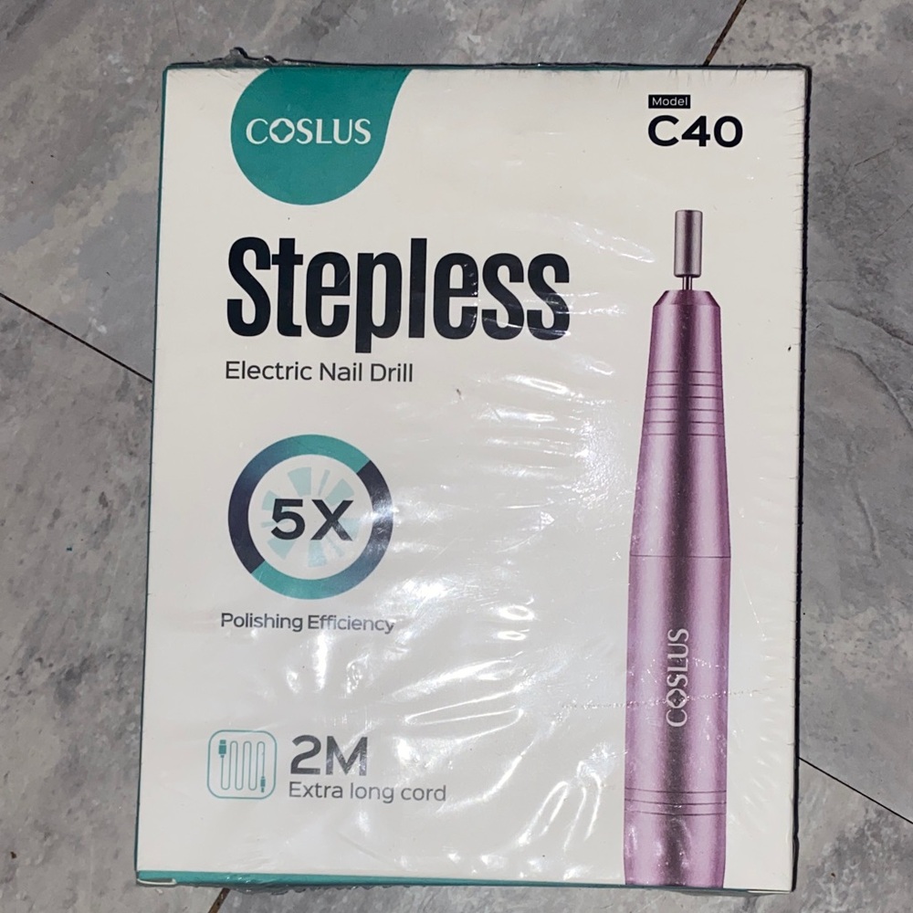 Purple Electric Nail Drill coslus brand acrylic nail tools